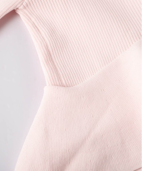 AMELY（エミリー）の「ペプラムリブニットカーディガン（カーディガン/ボレロ・レディース・ホワイト/モカ/イエロー/ピンク/ブラック・フリー）」の13枚目の写真