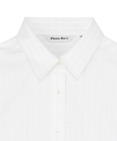 TOKYO SHIRTS(トウキョウシャツ)の「【Pitta Re:)】ふわっとガーゼシャツ レギュラーシルエット 長袖 綿100% レディース カジュアルシャツ(シャツ/ブラウス・レディース・ホワイト・M/L)」の3枚目の写真