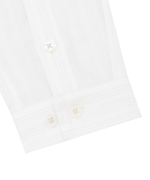 TOKYO SHIRTS(トウキョウシャツ)の「【Pitta Re:)】ふわっとガーゼシャツ レギュラーシルエット 長袖 綿100% レディース カジュアルシャツ(シャツ/ブラウス・レディース・ホワイト・M/L)」の4枚目の写真