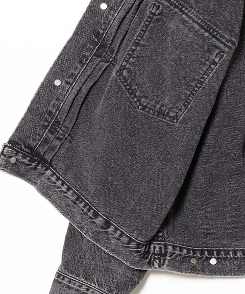 REMI RELIEF(レミレリーフ)の「【別注】REMI RELIEF / Denim Tracker Jacket 2nd(デニムジャケット・メンズ・ブルー系その他4/チャコールグレー・X-LARGE/SMALL/MEDIUM/LARGE)」の4枚目の写真