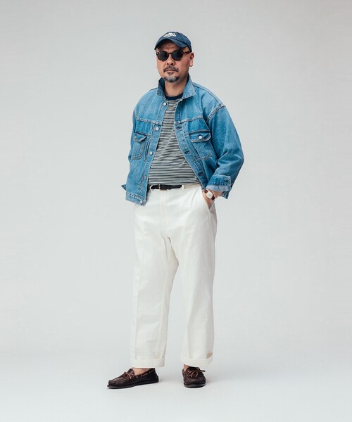 REMI RELIEF(レミレリーフ)の「【別注】REMI RELIEF / Denim Tracker Jacket 2nd(デニムジャケット・メンズ・ブルー系その他4/チャコールグレー・X-LARGE/SMALL/MEDIUM/LARGE)」の18枚目の写真