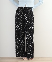 EGLANTINE ドットプリントパンツ