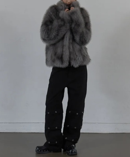 Ada.(エイダ)の「◇SETUPEXE◇ブランド直輸入正規品/ピンタック アイレット パンツ PIN TUCK EYELET PANTS(その他パンツ・レディース・ベージュ/ブラック・M/S)」の4枚目の写真