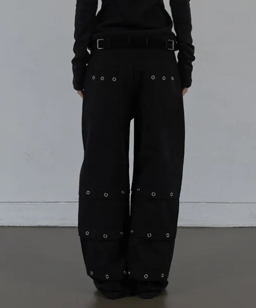 Ada.(エイダ)の「◇SETUPEXE◇ブランド直輸入正規品/ピンタック アイレット パンツ PIN TUCK EYELET PANTS(その他パンツ・レディース・ベージュ/ブラック・M/S)」の6枚目の写真
