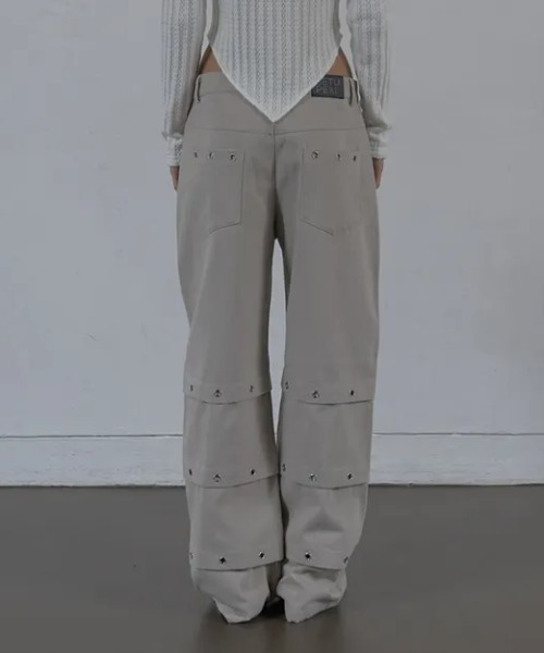 Ada.(エイダ)の「◇SETUPEXE◇ブランド直輸入正規品/ピンタック アイレット パンツ PIN TUCK EYELET PANTS(その他パンツ・レディース・ベージュ/ブラック・M/S)」の12枚目の写真