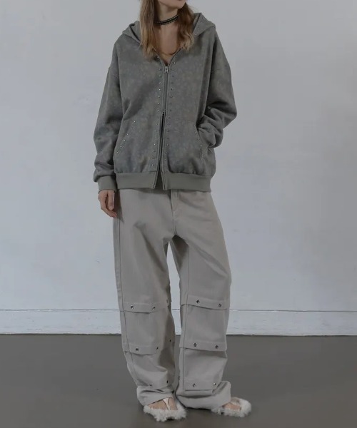 Ada.(エイダ)の「◇SETUPEXE◇ブランド直輸入正規品/ピンタック アイレット パンツ PIN TUCK EYELET PANTS(その他パンツ・レディース・ベージュ/ブラック・M/S)」の10枚目の写真