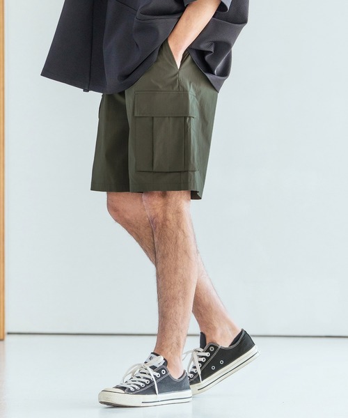 Magine(マージン)の「mp14826-Cotton Nylon Stretch Easy Cargo Short Pants カーゴショートパンツ(MGN-261-019)(その他パンツ・メンズ・ベージュ/オリーブ/ブラック・48/46/44)」の3枚目の写真