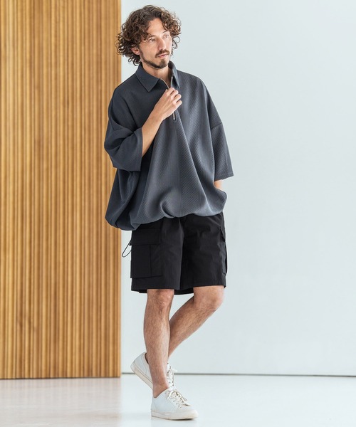 Magine(マージン)の「mp14826-Cotton Nylon Stretch Easy Cargo Short Pants カーゴショートパンツ(MGN-261-019)(その他パンツ・メンズ・ベージュ/オリーブ/ブラック・48/46/44)」の6枚目の写真