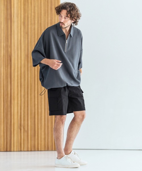 Magine(マージン)の「mp14826-Cotton Nylon Stretch Easy Cargo Short Pants カーゴショートパンツ(MGN-261-019)(その他パンツ・メンズ・ベージュ/オリーブ/ブラック・48/46/44)」の7枚目の写真
