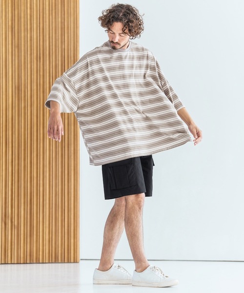 Magine(マージン)の「mp14826-Cotton Nylon Stretch Easy Cargo Short Pants カーゴショートパンツ(MGN-261-019)(その他パンツ・メンズ・ベージュ/オリーブ/ブラック・48/46/44)」の8枚目の写真