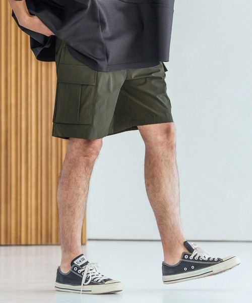 Magine(マージン)の「mp14826-Cotton Nylon Stretch Easy Cargo Short Pants カーゴショートパンツ(MGN-261-019)(その他パンツ・メンズ・ベージュ/オリーブ/ブラック・48/46/44)」の9枚目の写真