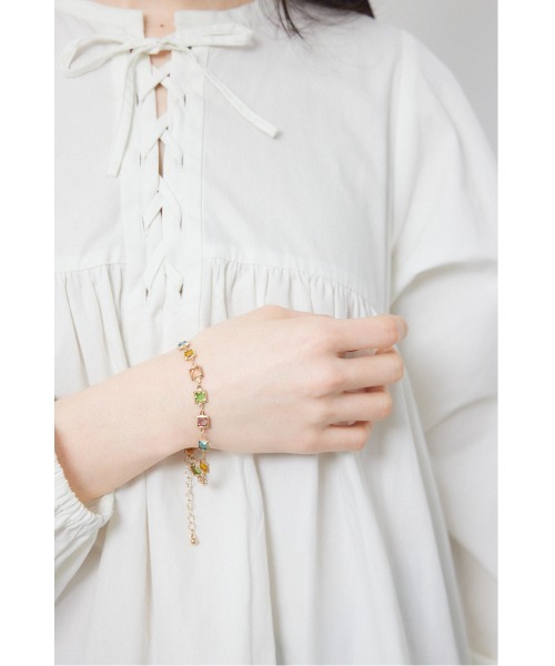 RODEO CROWNS WIDE BOWL（ロデオクラウンズワイドボウル）の「モチーフブレスレット（ブレスレット・レディース・ホワイト/マルチ・FREE）」の5枚目の写真