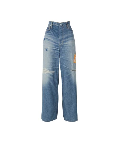 HYSTERIC GLAMOUR(ヒステリックグラマー)の「HYS FES PASS デニム転写パンツ(その他パンツ・レディース・ブルー系その他・FREE)」の1枚目の写真
