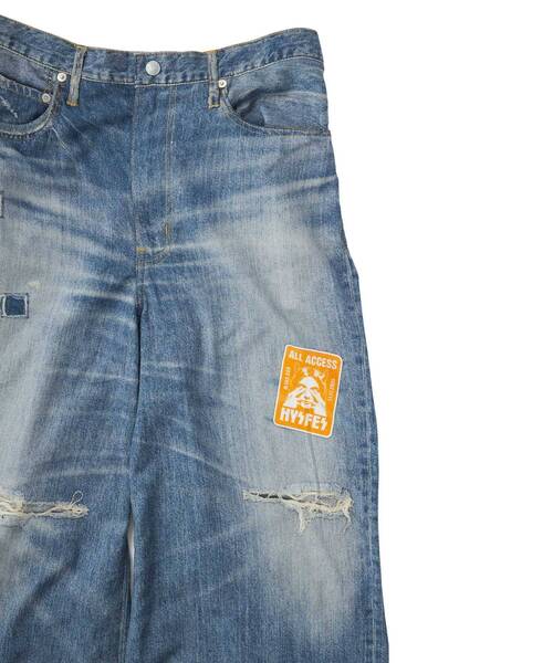 HYSTERIC GLAMOUR(ヒステリックグラマー)の「HYS FES PASS デニム転写パンツ(その他パンツ・レディース・ブルー系その他・FREE)」の4枚目の写真