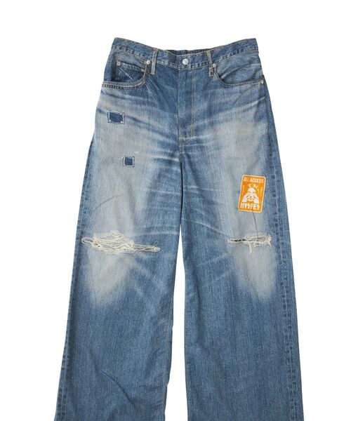 HYSTERIC GLAMOUR(ヒステリックグラマー)の「HYS FES PASS デニム転写パンツ(その他パンツ・レディース・ブルー系その他・FREE)」の3枚目の写真