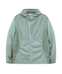 HOODHOOD（フッドフッド）の「クローバーカラーブロックシアリップストップウィンドブレーカー ミント（ナイロンジャケット）」