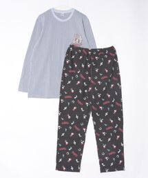 PEANUTS(�s�[�i�b�c)��PEANUTS SNOOPY�i�s�[�i�b�c�j�X�k�[�s�[ �����|�C���g�v�����g �j�b�g�T�b�J�[ �����Y���[���E�F�A �㉺�Z�b�g(���[���E�F�A/�p�W���})