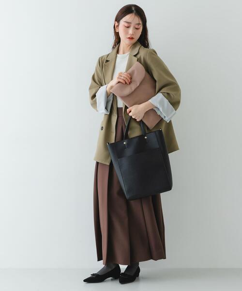 RODE SKO(ロデスコ)の「スリーブケース付2WAYトートバッグ(トートバッグ・レディース・ブラック/オフホワイト・ONE)」の7枚目の写真