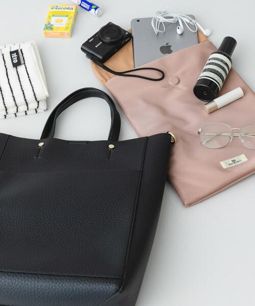 RODE SKO(ロデスコ)の「スリーブケース付2WAYトートバッグ(トートバッグ・レディース・ブラック/オフホワイト・ONE)」の14枚目の写真