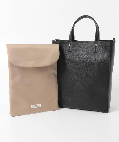 RODE SKO(ロデスコ)の「スリーブケース付2WAYトートバッグ(トートバッグ・レディース・ブラック/オフホワイト・ONE)」の16枚目の写真