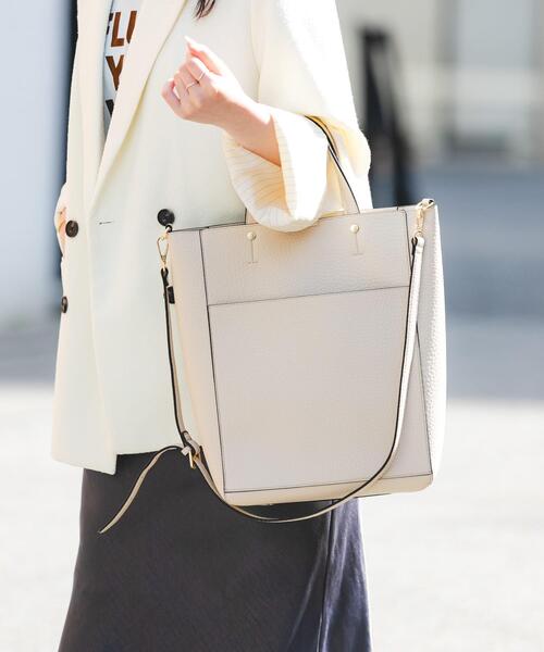 RODE SKO(ロデスコ)の「スリーブケース付2WAYトートバッグ(トートバッグ・レディース・ブラック/オフホワイト・ONE)」の22枚目の写真