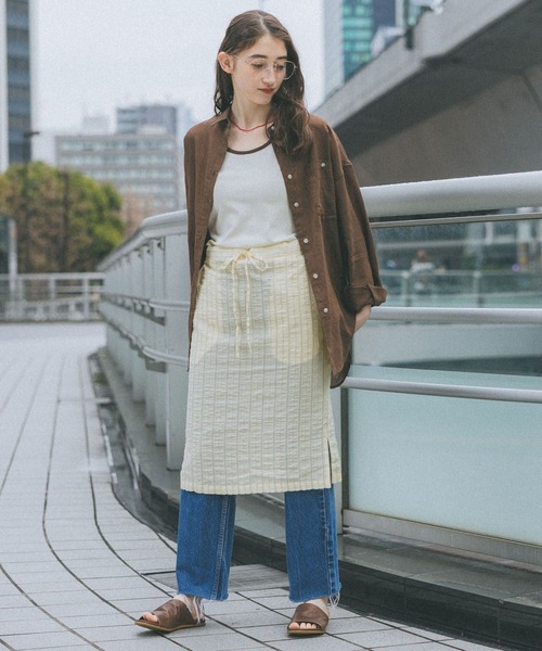 GEORGE'S（ジョージズ）の「ストライプミディスカート（スカート・レディース・イエロー/ブルー/ピンク・FREE）」の13枚目の写真