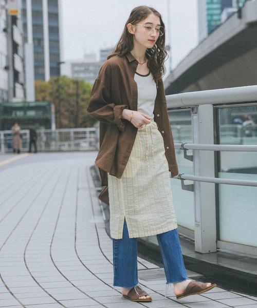 GEORGE'S（ジョージズ）の「ストライプミディスカート（スカート・レディース・イエロー/ブルー/ピンク・FREE）」の11枚目の写真