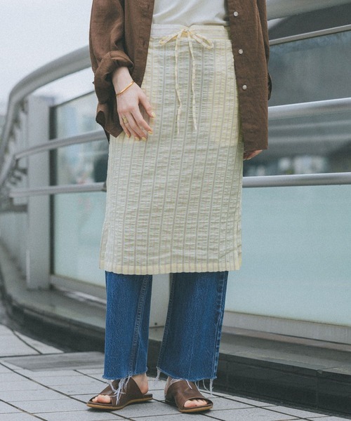 GEORGE'S（ジョージズ）の「ストライプミディスカート（スカート・レディース・イエロー/ブルー/ピンク・FREE）」の15枚目の写真