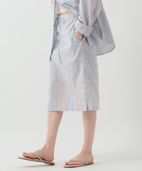 GEORGE'S（ジョージズ）の「ストライプミディスカート（スカート・レディース・イエロー/ブルー/ピンク・FREE）」の6枚目の写真