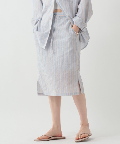 GEORGE'S（ジョージズ）の「ストライプミディスカート（スカート・レディース・イエロー/ブルー/ピンク・FREE）」の9枚目の写真