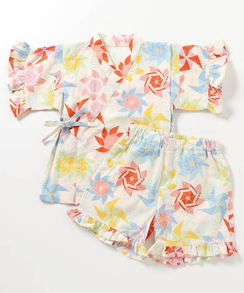 BREEZE(ブリーズ)の「すっぽり着られる GIRLS甚平(浴衣・キッズ・ネイビー/レッド/アイボリー・80/90/100/110/120/130/140)」の20枚目の写真