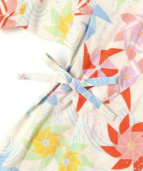 BREEZE(ブリーズ)の「すっぽり着られる GIRLS甚平(浴衣・キッズ・ネイビー/レッド/アイボリー・80/90/100/110/120/130/140)」の17枚目の写真