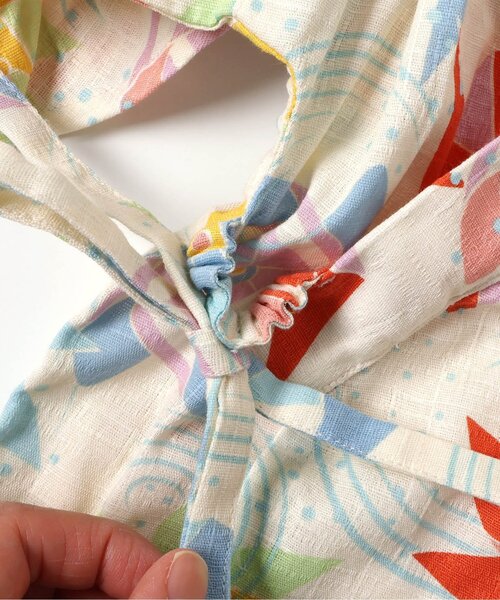 BREEZE(ブリーズ)の「すっぽり着られる GIRLS甚平(浴衣・キッズ・ネイビー/レッド/アイボリー・80/90/100/110/120/130/140)」の16枚目の写真