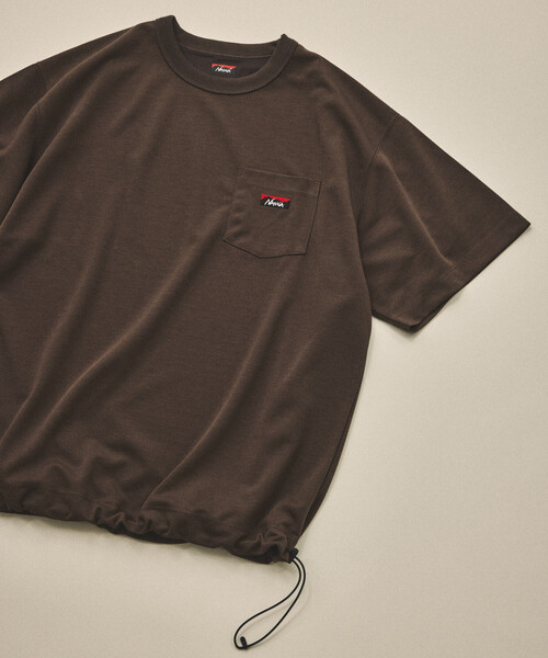 NANGA(ナンガ)の「NANGA/ナンガ 新色追加 別注 neo-PRO スピンドル ポケットTシャツ/日本製/遮熱/UVカット/吸水速乾/リラックスフィット(Tシャツ/カットソー・メンズ・ホワイト/ブラウン/チャコールグレー/ブラック・SMALL/MEDIUM/LARGE/X-LARGE)」の22枚目の写真