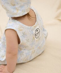 【BABY】【Qinn】ダブルガーゼオールインワン：80cm