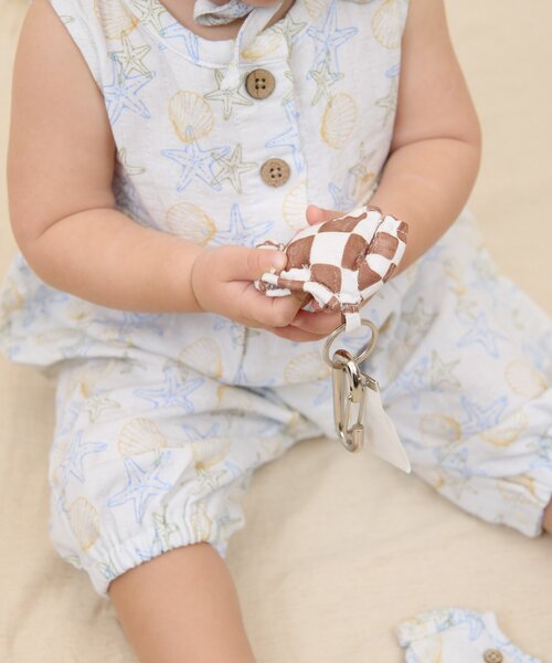 CIAOPANIC TYPY（チャオパニックティピー）の「【BABY】【Qinn】ダブルガーゼオールインワン：80cm（その他ベビーウェア・キッズ・ホワイト/ブラウン/サックスブルー・80）」の9枚目の写真