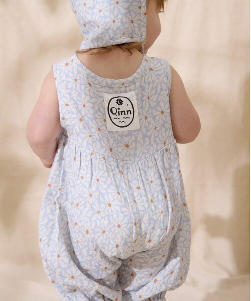 CIAOPANIC TYPY（チャオパニックティピー）の「【BABY】【Qinn】ダブルガーゼオールインワン：80cm（その他ベビーウェア・キッズ・ホワイト/ブラウン/サックスブルー・80）」の11枚目の写真