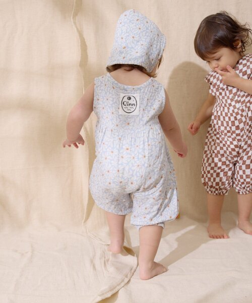 CIAOPANIC TYPY（チャオパニックティピー）の「【BABY】【Qinn】ダブルガーゼオールインワン：80cm（その他ベビーウェア・キッズ・ホワイト/ブラウン/サックスブルー・80）」の12枚目の写真