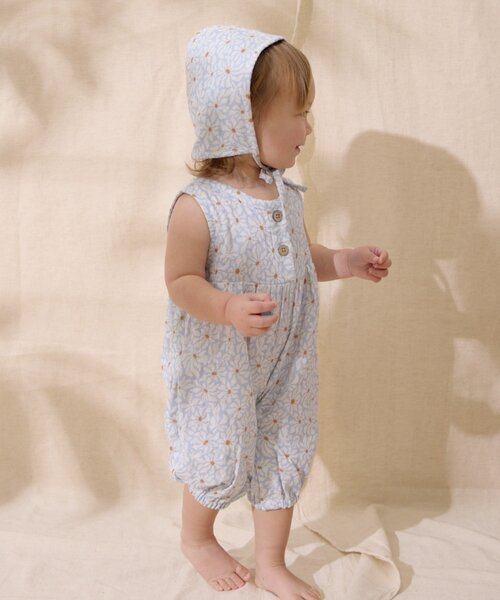 CIAOPANIC TYPY（チャオパニックティピー）の「【BABY】【Qinn】ダブルガーゼオールインワン：80cm（その他ベビーウェア・キッズ・ホワイト/ブラウン/サックスブルー・80）」の13枚目の写真