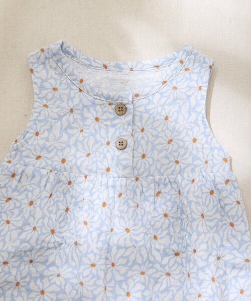 CIAOPANIC TYPY（チャオパニックティピー）の「【BABY】【Qinn】ダブルガーゼオールインワン：80cm（その他ベビーウェア・キッズ・ホワイト/ブラウン/サックスブルー・80）」の21枚目の写真