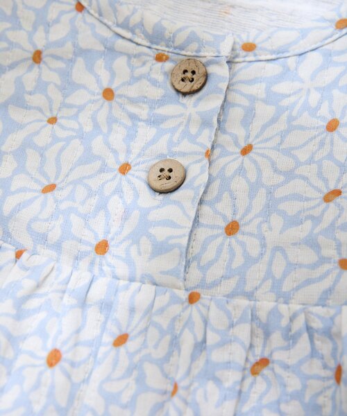 CIAOPANIC TYPY（チャオパニックティピー）の「【BABY】【Qinn】ダブルガーゼオールインワン：80cm（その他ベビーウェア・キッズ・ホワイト/ブラウン/サックスブルー・80）」の22枚目の写真