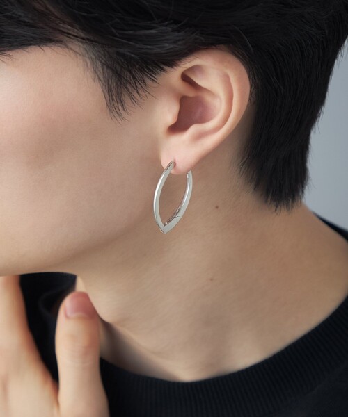 Jouete（ジュエッテ）の「[スナップピアス] リーフ（ピアス（両耳用）・レディース・イエローゴールド/プラチナム・FREE）」の8枚目の写真