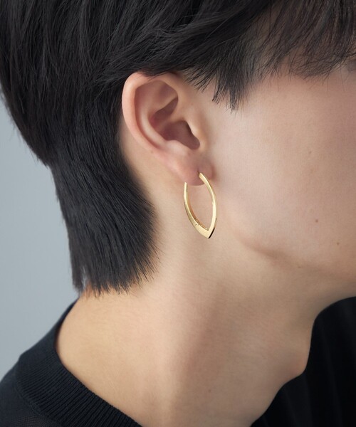 Jouete（ジュエッテ）の「[スナップピアス] リーフ（ピアス（両耳用）・レディース・イエローゴールド/プラチナム・FREE）」の14枚目の写真