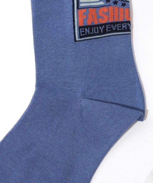 ScoLar（スカラー）の「88J18807：スカラーロゴソックス（ソックス/靴下・レディース・オフホワイト/ブルー・FREE）」の12枚目の写真