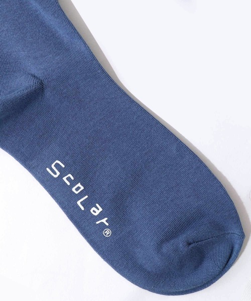 ScoLar（スカラー）の「88J18807：スカラーロゴソックス（ソックス/靴下・レディース・オフホワイト/ブルー・FREE）」の14枚目の写真