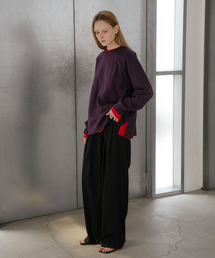 KNOWNBETTER（ノウンベター）の「Pintuck string solid wide pants [KNSS05PT04]_Black（スラックス）」