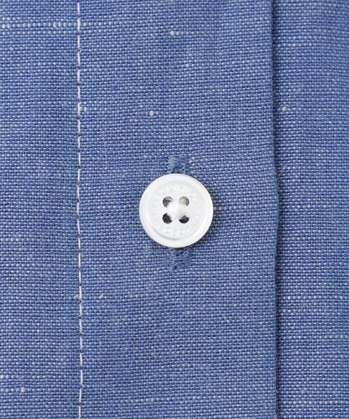 MACKINTOSH PHILOSOPHY（ﾏｯｷﾝﾄｯｼｭ ﾌｨﾛｿﾌｨｰ）の「ハケメコットンリネンフリルカラーブラウス（シャツ/ブラウス・レディース・ダークネイビー/ブルー系その他2・38/36）」の9枚目の写真