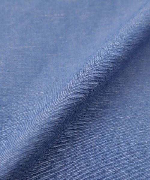 MACKINTOSH PHILOSOPHY（ﾏｯｷﾝﾄｯｼｭ ﾌｨﾛｿﾌｨｰ）の「ハケメコットンリネンフリルカラーブラウス（シャツ/ブラウス・レディース・ダークネイビー/ブルー系その他2・38/36）」の10枚目の写真