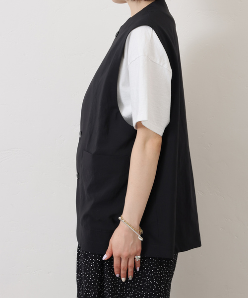 JOURNAL STANDARD LUXE（ジャーナルスタンダード　ラックス）の「トロピカルベスト（その他アウター・レディース・チャコールグレー/ブラック・FREE）」の15枚目の写真