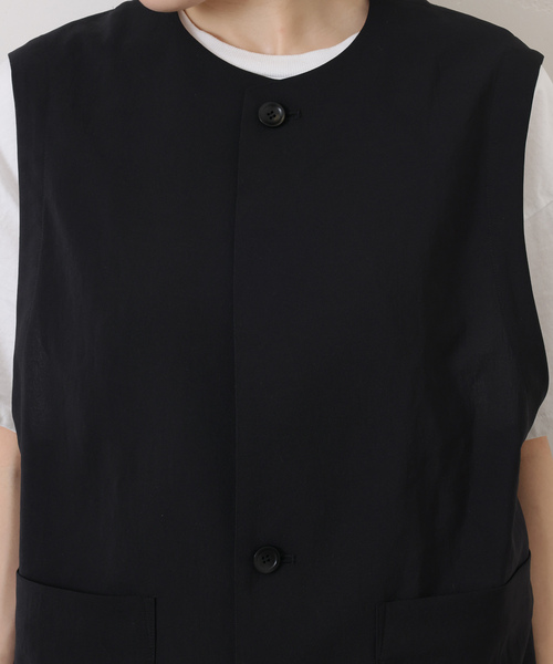 JOURNAL STANDARD LUXE（ジャーナルスタンダード　ラックス）の「トロピカルベスト（その他アウター・レディース・チャコールグレー/ブラック・FREE）」の13枚目の写真